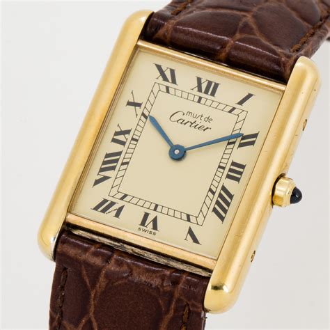 cartier tank must oro|must de cartier tank vintage.